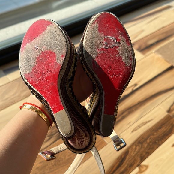 Christian Louboutin printed espadrilles heels - Picture 8 of 13